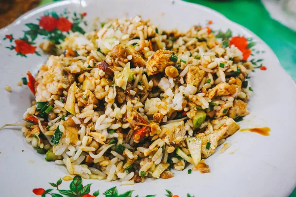 Sega Lengko Nasi Lengko Lengko Rice Una Comida Vegetariana Tradicional — Foto de Stock