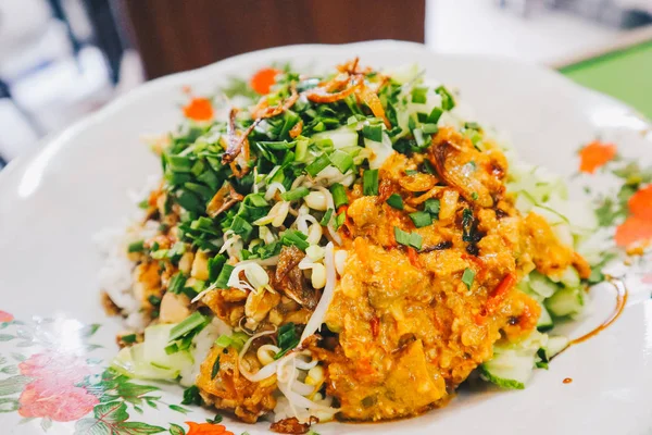 Sega Lengko Nasi Lengko Lengko Rice Uma Comida Vegetariana Tradicional — Fotografia de Stock