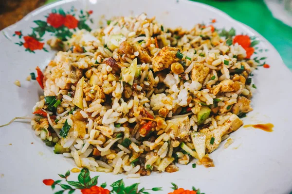 Sega Lengko Nasi Lengko Lengko Rice Traditional Vegetarian Food Cirebon — Stock Photo, Image