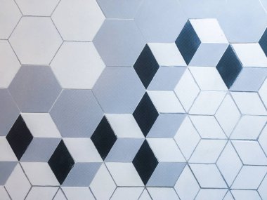 Altıgen dikişsiz desen, kopyalama alanı arka plan.