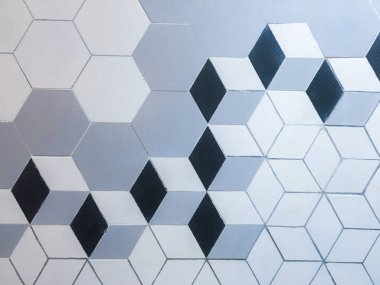 Altıgen dikişsiz desen, kopyalama alanı arka plan.