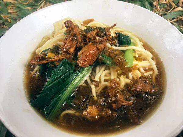 Closeup Thai Noodles Style Bowl — Stock Photo, Image