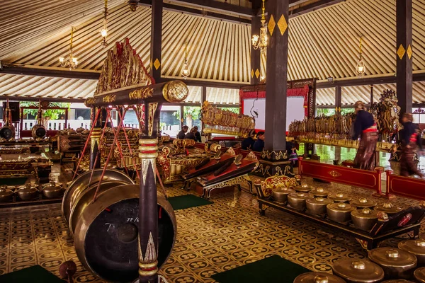 Yogyakarta Indonesia Agosto 2019 Orchestra Gamelan Kraton Yogyakarta Indonesia Strumento — Foto Stock