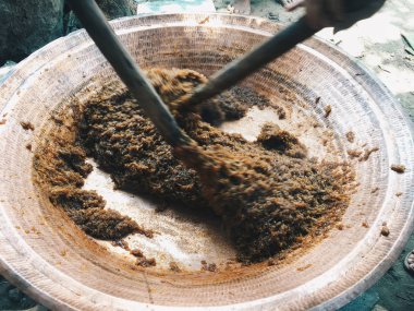 Bir havan topunun yakın çekimi