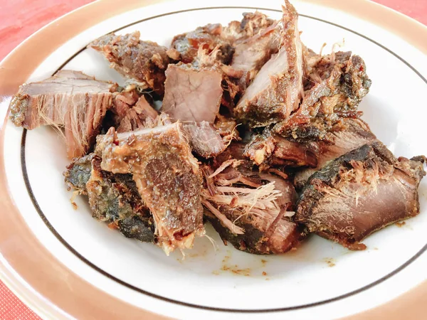 Grilled Pork Meat Spices — ストック写真