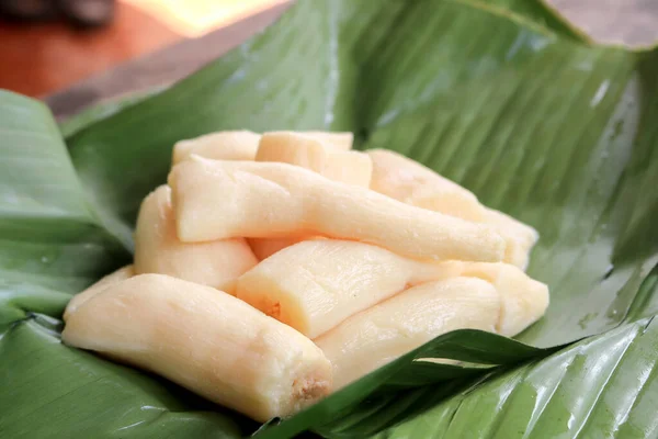 Tapai Nastro Peuyeum Sono Snack Alimentari Tradizionali Indonesia Base Manioca — Foto Stock