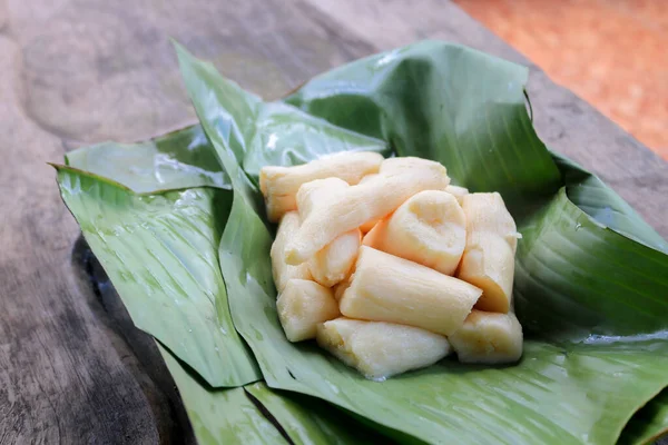 Tapai Cinta Peuyeum Son Bocadillos Comida Tradicional Indonesia Hechos Yuca — Foto de Stock