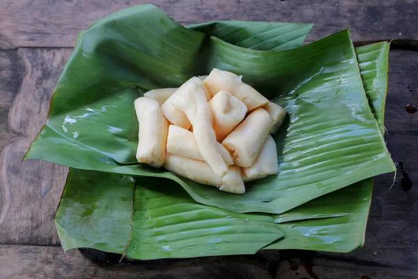 Тапаї Тапе Або Peuyeum Традиційні Харчові Закуски Індонезії Зроблені Ферментованого — стокове фото