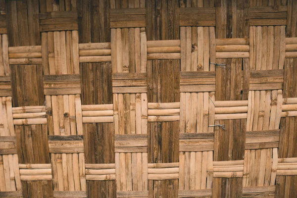 Gewebte Bambuswand Oder Indonesisches Gedek Traditionelles Wandhaus — Stockfoto