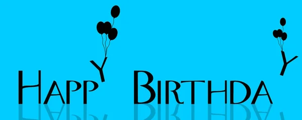 Vektoros Illusztráció Szöveg Boldog Születésnapot — Stock Vector