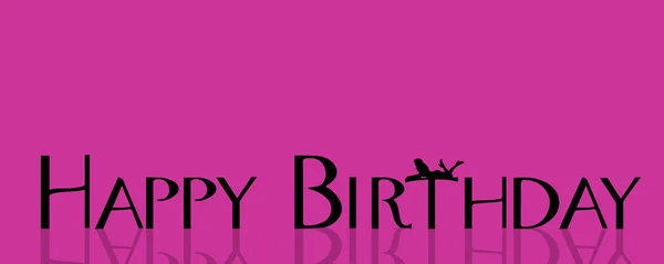 Vektoros Illusztráció Szöveg Boldog Születésnapot — Stock Vector