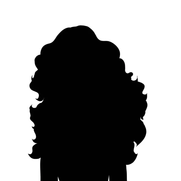 Vector Silhouette Woman White Background — Stock Vector