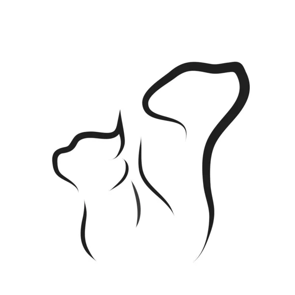 Logotipo Animal Vetorial Fundo Branco — Vetor de Stock