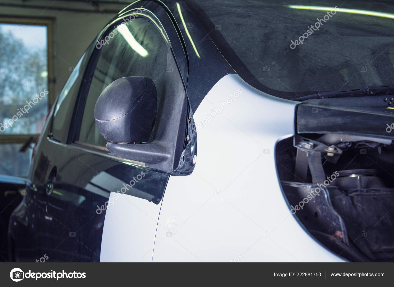 Peinture Voiture Prête Réparer Une Partie Dans Magasin Voiture