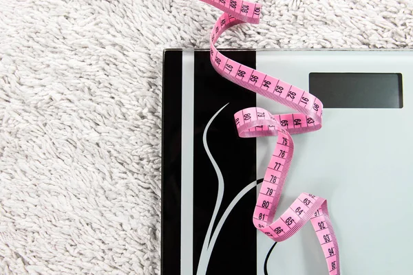 Persönliches Elektronisches Gewicht Mit Einem Messgerät — Stockfoto