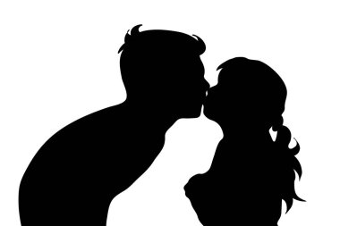 Beyaz arka planda kaç siluet vektör.