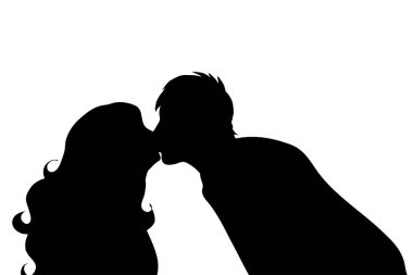 Beyaz arka planda kaç siluet vektör.