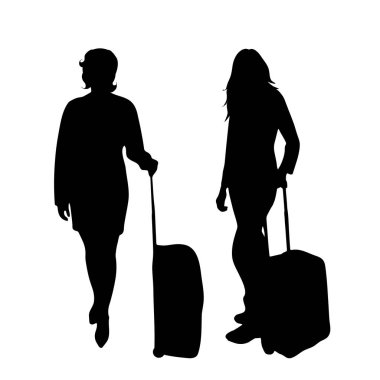 Beyaz arka plan üzerinde kadın silüeti vektör.