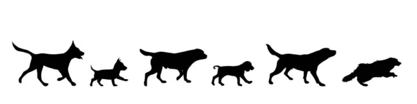 白い背景の上に犬のベクトル イラスト — ストックベクタ