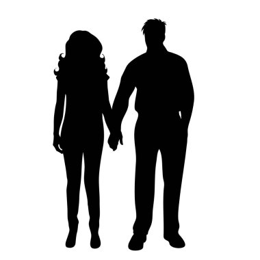 Beyaz arka planda kaç siluet vektör.