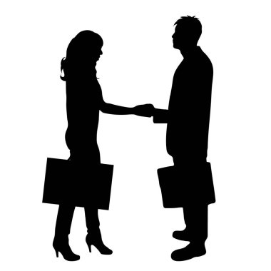 Beyaz arka planda kaç siluet vektör.