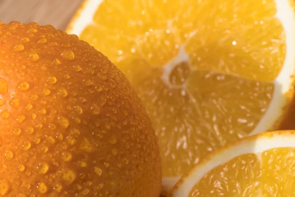 Wet Orange Slice — Stock Photo, Image