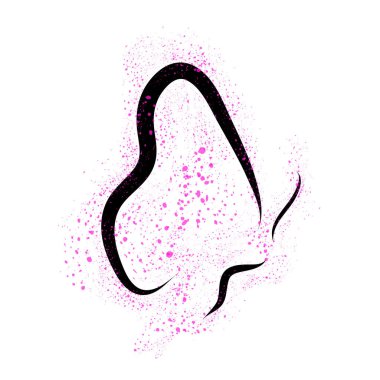 Beyaz arka plan üzerinde kelebek vektör çizim.