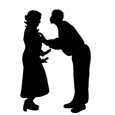 Beyaz arka planda kaç siluet vektör.