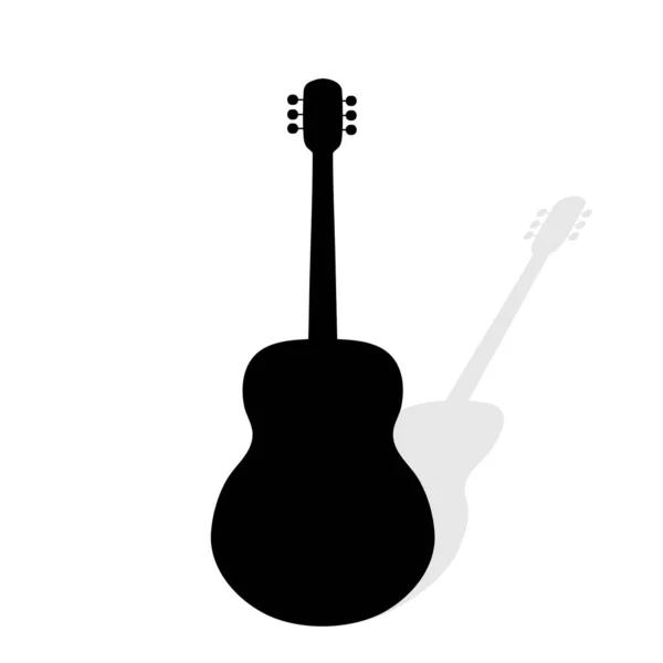 Illustration Vectorielle Guitare Sur Fond Blanc — Image vectorielle