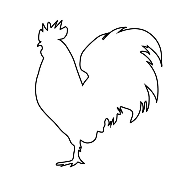 白い背景の上酉ロゴのベクトル シルエット — ストックベクタ