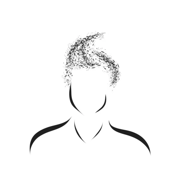Vektor Illustration Des Menschen Auf Weißem Hintergrund — Stockvektor