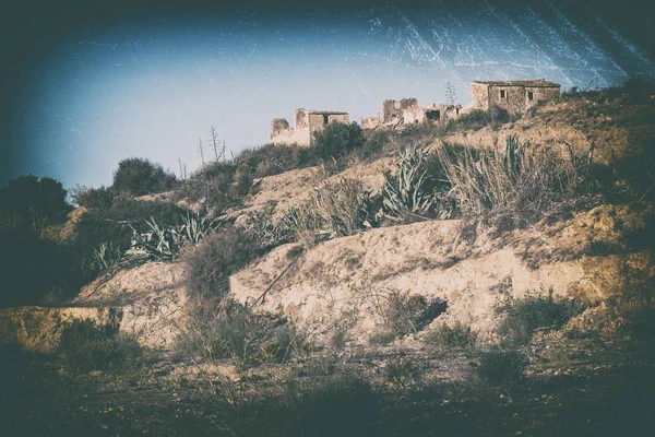 Ruin house on the hill.