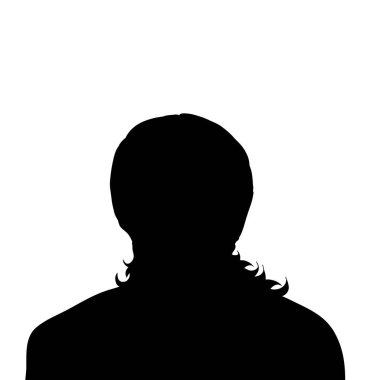 Adam beyaz zemin üzerine siluet vektör.