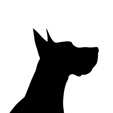 Beyaz bir arka plan üzerinde köpek vektör çizim.
