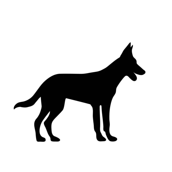 白い背景の上に犬のベクトル イラスト — ストックベクタ
