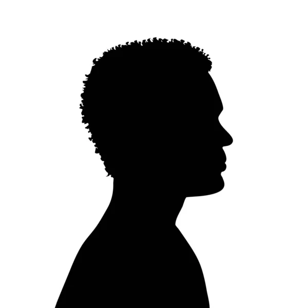 白い背景上の人間のベクトル シルエット — ストックベクタ