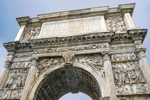 Well Preserved Triumphal Arch Roman Empire Unique Cultural Monument Stock Photo