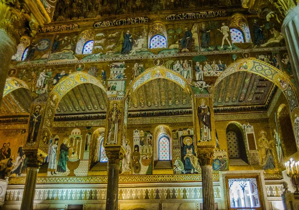 Cappella Del Palazzo Dei Normanni Sicilia Nel Xii Secolo Era — Foto Stock