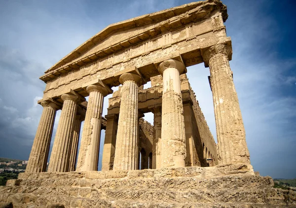 The ancient temple of Concord is well preserved and is a classic example of the Doric style.