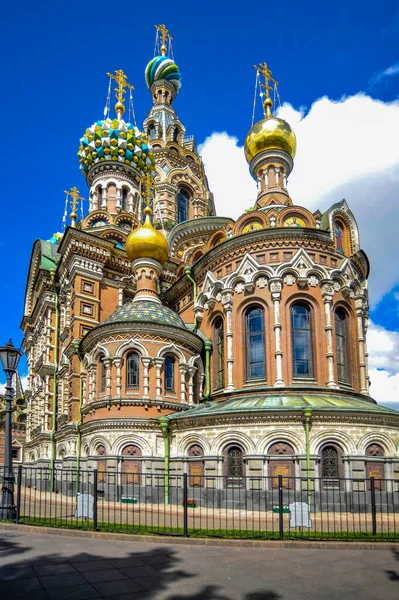 São Petersburgo Rússia 2017 Igreja Memorial Ressurreição Cristo Sangue 1883 — Fotografia de Stock