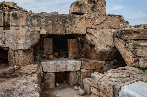 Fortaleza Bizantina Del Siglo Vii Pafos Fue Mejorada Por Los — Foto de Stock