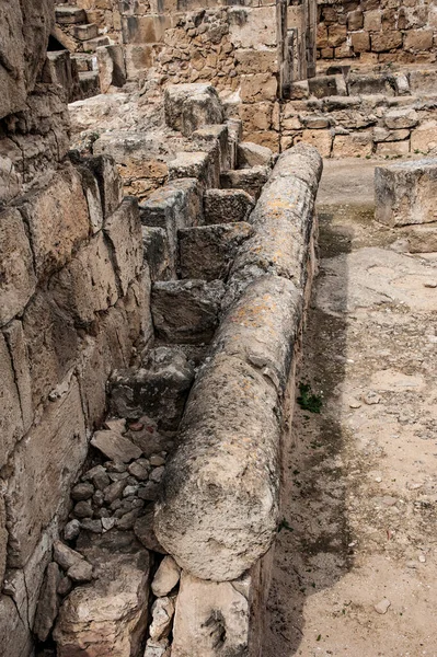 Fortaleza Bizantina Del Siglo Vii Pafos Fue Mejorada Por Los — Foto de Stock