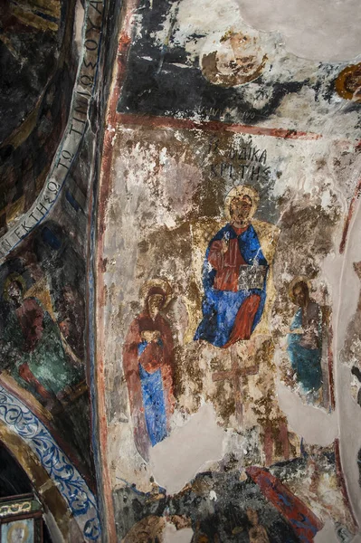 Cyprus Chloraka 2020 12Th Century Byzantine Temple Decorated Frescoes Shortly — стокове фото