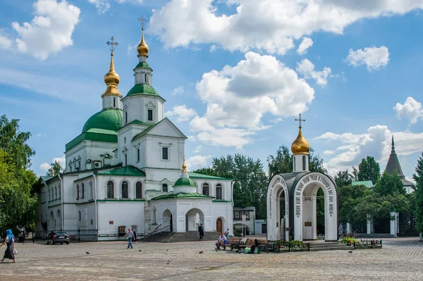 Первый Московский Князь Данилов Основал Даниловский Монастырь Берегу Москвы 1281 — стоковое фото