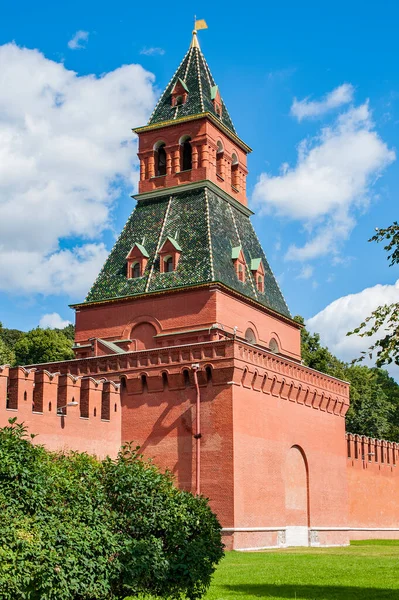 Het Moderne Gebied Van Het Moskouse Kremlin Werd Aan Het — Stockfoto