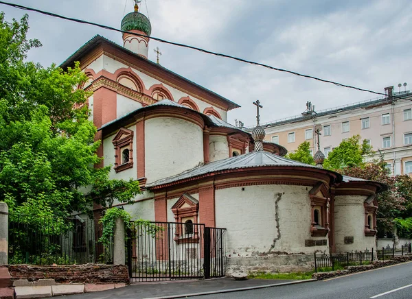 Három Szentek Temploma Kulishki Áll Téli Templom Azonos Nevű Egy — Stock Fotó