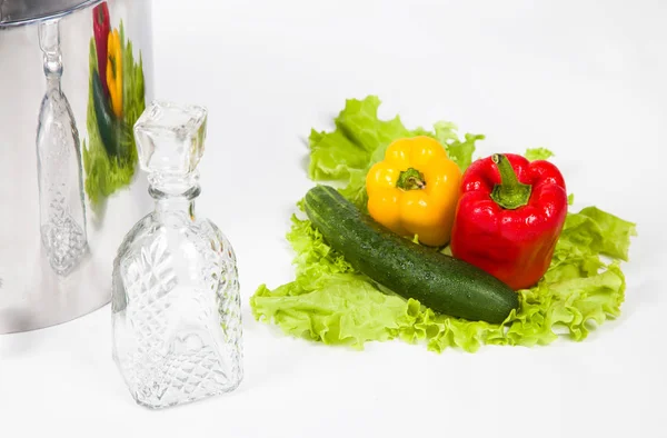 Karafka z warzywami — Zdjęcie stockowe