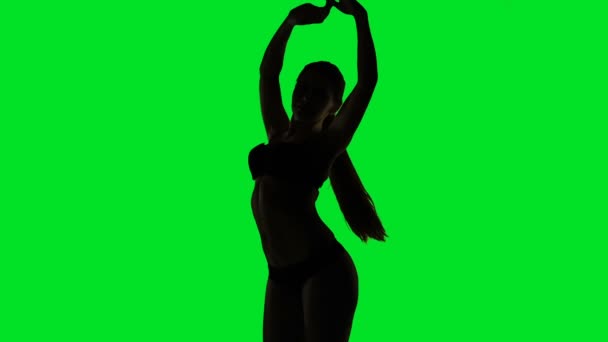 Mulher dança erótica em lingerie — Vídeo de Stock