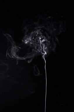 Aromastick yanma dikey dumanlı dalgalar