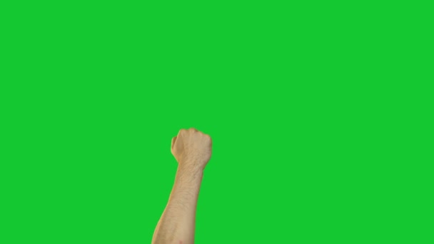Muž kurva symbol na zeleném pozadí — Stock video